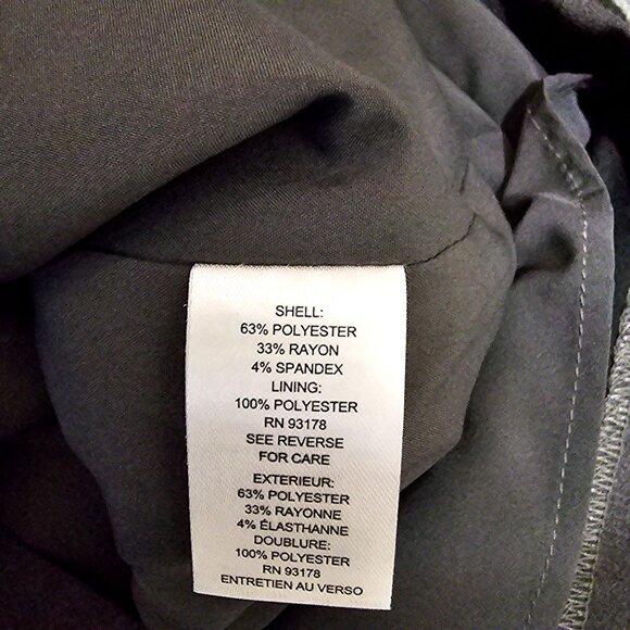 Elie Tahari Gray Sheath Dress Womens Size 8 Short Sleeve Polyester Blend Back Zi - Picture 7 of 12